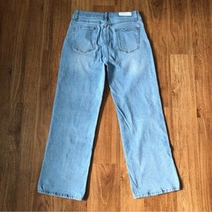 AKIRA Side Slit High Rise Light Wash Straight Denim size 13